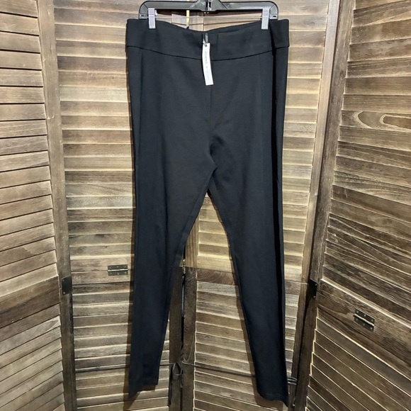 Coco + Carmen Weekend Leggings Brushed Black Plus Size 2X Minimalist Athleisure - Picture 2 of 7